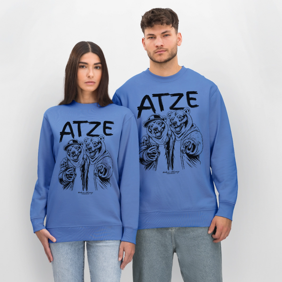 ATZE-Unisex Bio-Sweatshirt für echt Berliner Freunde - Blau