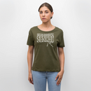JEH MIR NICH UFF'N SENKEL-Rundhals Frauen Bio-T-Shirt II - Khaki