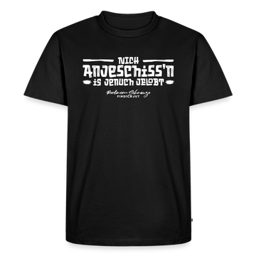 Berliner Schnauze Spuch-NICH ANJESCHISSN-Männer Premium T-Shirt - Schwarz