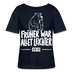 FRÜHER WAR ALLET LEICHTER-ICK OOCH-Rundhals Frauen Bio-T-Shirt - Navy