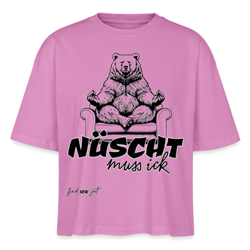 NÜSCHT MUSS ICK-Frauen Boxy Bio-T-Shirt - Pink
