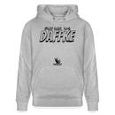 Berliner Spruch-EINFACH AUS DAFFKE-Unisex Bio-Hoodie - Grau meliert