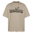 FLITZPIEPE-Oversized Unisex Bio T-Shirt-2026 - Steingrau