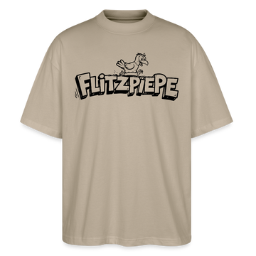 FLITZPIEPE-Oversized Unisex Bio T-Shirt-2026 - Steingrau