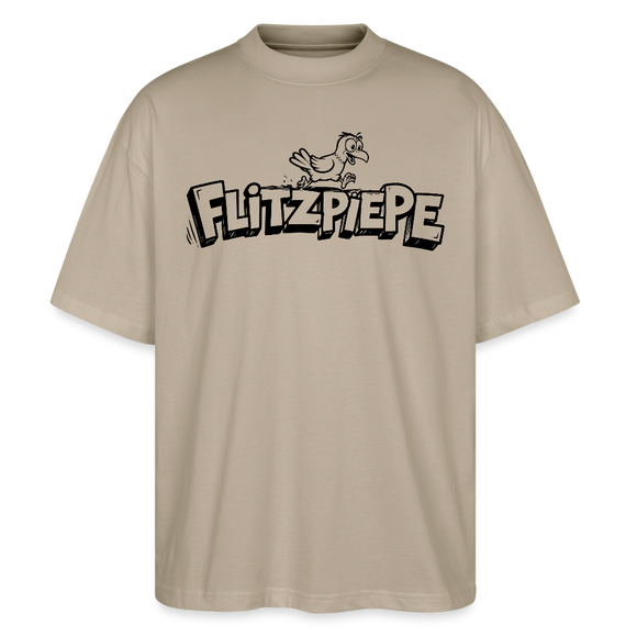 FLITZPIEPE-Oversized Unisex Bio T-Shirt-2026 - Steingrau
