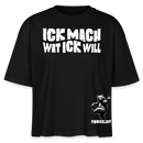 ICK MACH WAT ICK WILL-Frauen Boxy Bio-T-Shirt III - Schwarz