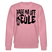 PASS MA UFF KEULE-Unisex Bio-Sweatshirt - Lila Traum