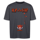 ICK LIEBE DIR-Unisex Oversize Bio-T-Shirt - Indigoblau
