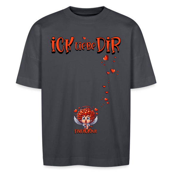 ICK LIEBE DIR-Unisex Oversize Bio-T-Shirt - Indigoblau