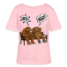 Berliner Bären Shirt-WATN?NÜSCHT!-Rundhals Frauen Bio-T-Shirt - Hellrosa