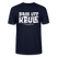 Berliner Spruch-PASS UFF KEULE-Unisex T-Shirt mit Berliner Schnauze - Navy