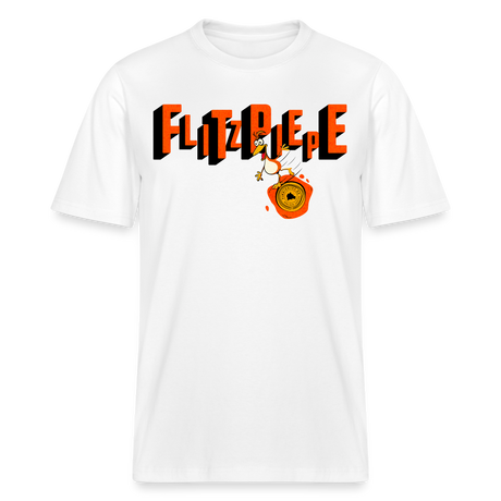 FLITZPIEPE - Relaxed Fit Unisex Bio-T-Shirt - Weiß