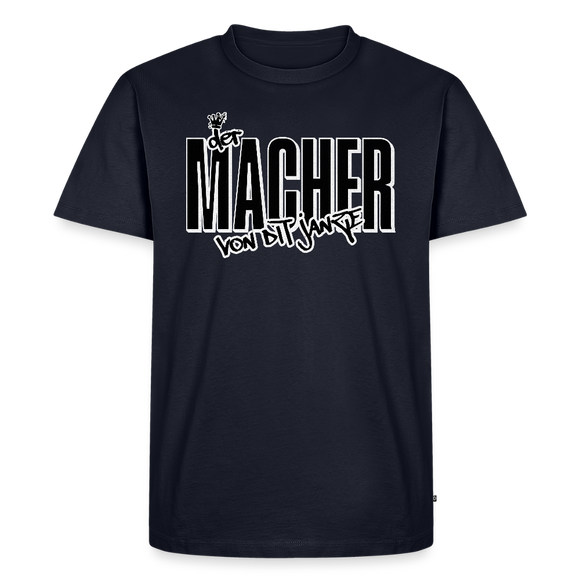 DER MACHER VON DIT JANZE-Männer Premium BIO T-Shirt - Navy