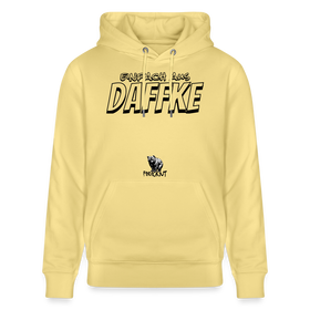 Berliner Spruch-EINFACH AUS DAFFKE-Unisex Bio-Hoodie - Gelb Viva 