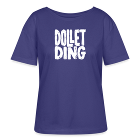 DOLLET DING-Rundhals Frauen Bio-T-Shirt - Dämmerung