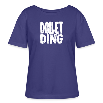 DOLLET DING-Rundhals Frauen Bio-T-Shirt - Dämmerung