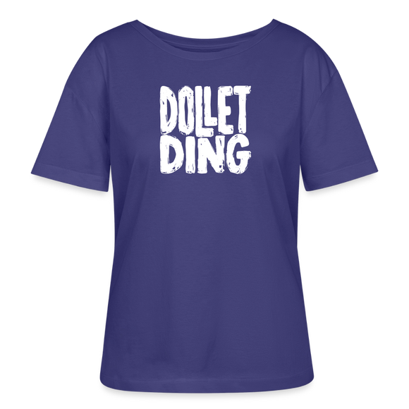 DOLLET DING-Rundhals Frauen Bio-T-Shirt - Dämmerung