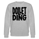 DOLLET DING-Unisex Bio-Sweatshirt - Grau meliert