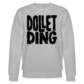 DOLLET DING-Unisex Bio-Sweatshirt - Grau meliert