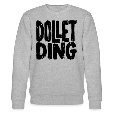 DOLLET DING-Unisex Bio-Sweatshirt - Grau meliert