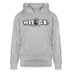 WAT IS'N?-Unisex Bio-Hoodie - Grau meliert