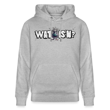 WAT IS'N?-Unisex Bio-Hoodie - Grau meliert