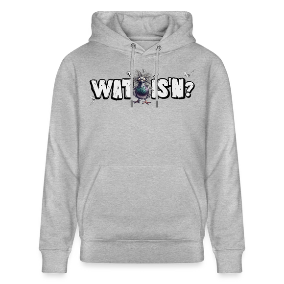 WAT IS'N?-Unisex Bio-Hoodie - Grau meliert