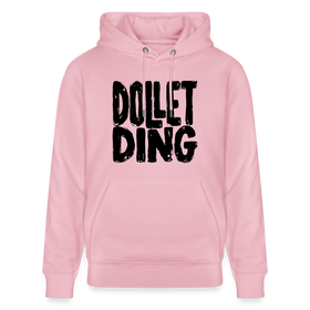 DOLLET DING-Berliner Spruch-Unisex Bio-Hoodie - Hellrosa