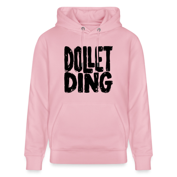 DOLLET DING-Berliner Spruch-Unisex Bio-Hoodie - Hellrosa