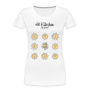 allet KLÄRCHEN-Frauen Premium Bio T-Shirt - Weiß