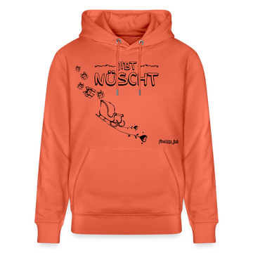Weihnachten in Berlin 25-JIBT NÜSCHT-Unisex Bio-Hoodie II - Hellrot
