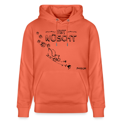 Weihnachten in Berlin 25-JIBT NÜSCHT-Unisex Bio-Hoodie II - Hellrot