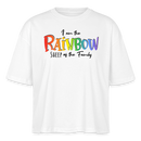 PRIDE 'REGENBOGENSCHAF'-Frauen Boxy Bio-T-Shirt - Weiß