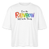 PRIDE 'REGENBOGENSCHAF'-Frauen Boxy Bio-T-Shirt - Weiß