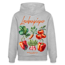 Berliner LAUBENPIEPER-Unisex Bio-Hoodie - Grau meliert