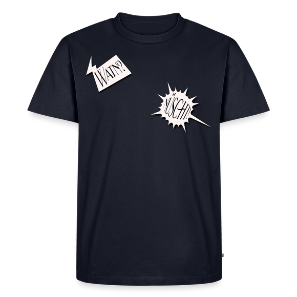 WATN? NÜSCHT!-Männer Premium BIO T-Shirt - Navy