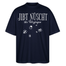 Weihnachten in Berlin-JIBT NÜSCHT - Unisex Oversize Bio-T-Shirt - Navy