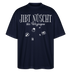 Weihnachten in Berlin-JIBT NÜSCHT - Unisex Oversize Bio-T-Shirt - Navy