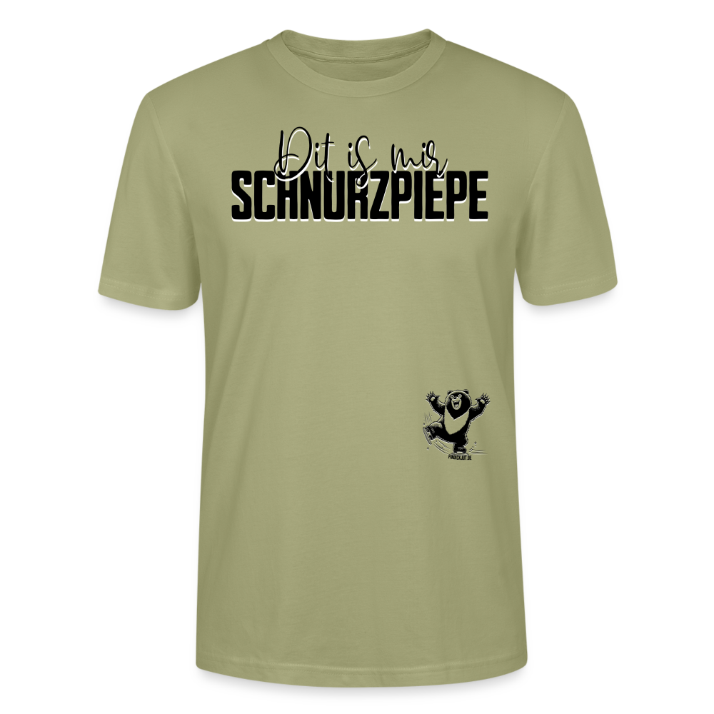 SCHNURZPIEPE - Unisex T-Shirt Bio - Nebelgrün