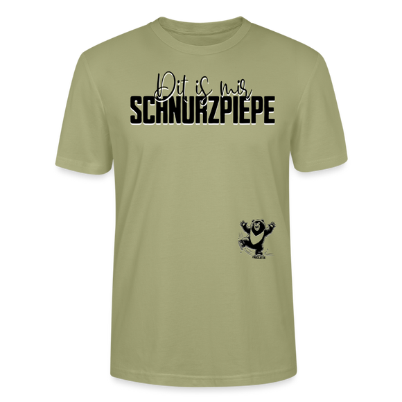 SCHNURZPIEPE - Unisex T-Shirt Bio - Nebelgrün
