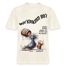 WAT KIEKSTN SO? - Relaxed Fit Unisex Bio-T-Shirt - Naturweiß 