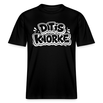 DIT IS KNORKE-RELAXED FIT Unisex bio T-Shirt - Schwarz
