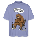 Berliner Bär und Spruch-JEH MIR NICH UFFN SENKEL-Oversized Unisex Bio T-Shirt - Violett
