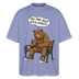 Berliner Bär und Spruch-JEH MIR NICH UFFN SENKEL-Oversized Unisex Bio T-Shirt - Violett