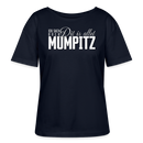 MUMPITZ-Rundhals Frauen Bio-T-Shirt mit Berliner Schnauze - Navy
