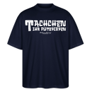 Berliner Begrüssung-TACHCHEN IHR FLITZPIEPEN-Oversized Unisex Bio T-Shirt - Navy