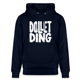 Berliner Spruch-DOLLET DING-Unisex Bio-Hoodie - Navy