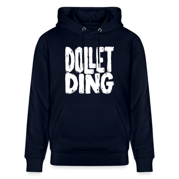 Berliner Spruch-DOLLET DING-Unisex Bio-Hoodie - Navy