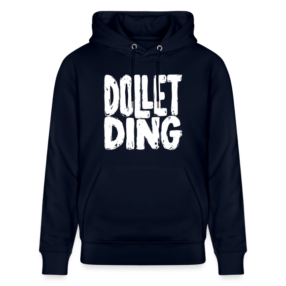 Berliner Spruch-DOLLET DING-Unisex Bio-Hoodie - Navy