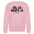 Berliner Gelassenheit-ET IS WIE'T IS-Unisex Bio-Sweatshirt - Hellrosa